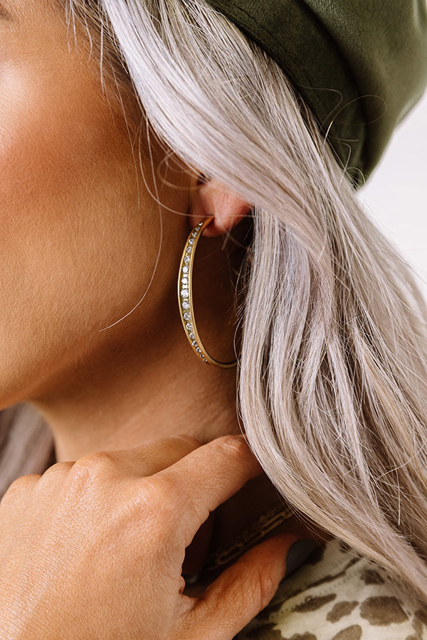 Kendra Scott Selena Hoop Earrings in Vintage Gold Image - 1