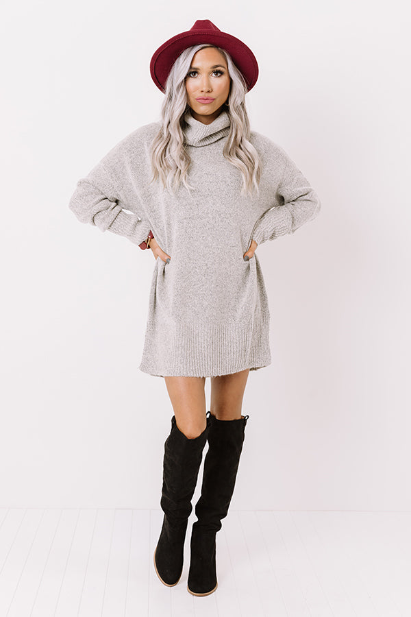 Aspen Road Trip Sweater In Grey