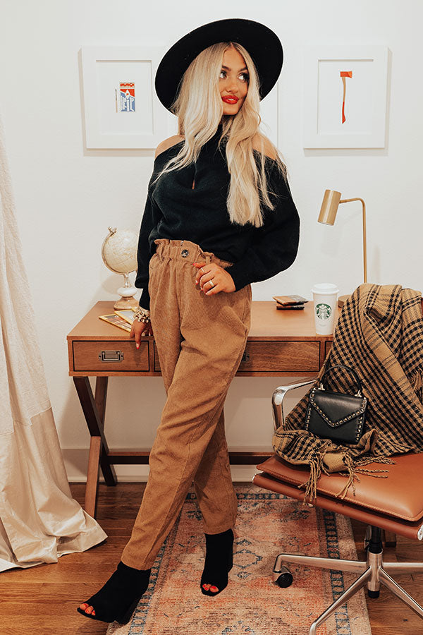 The Juni High Waist Pant In Camel