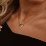 Kendra Scott Anna Vintage Gold Pendant Necklace in Black Image - 1