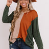 Modern Cabin Colorblock Sweater In Olive Image - 1