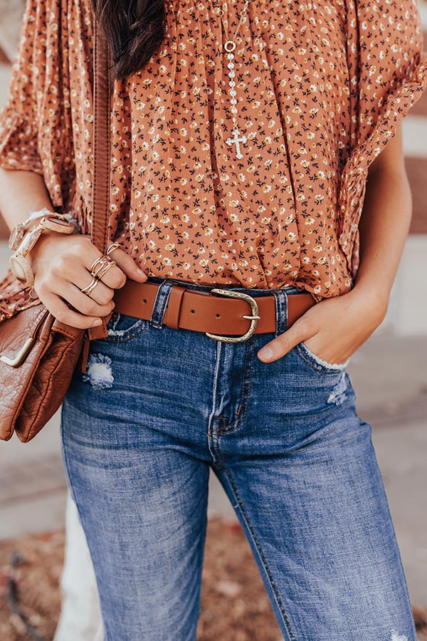 First Flight To Denver Belt In Brown