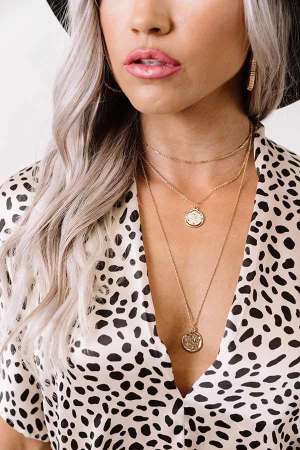 Cool Wish Layered Necklace In Gold