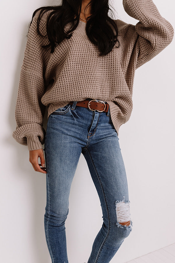 Retail Therapy Belt In Brown