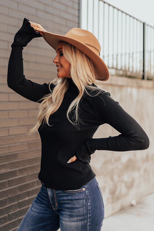 Merlot And Go Top In Black