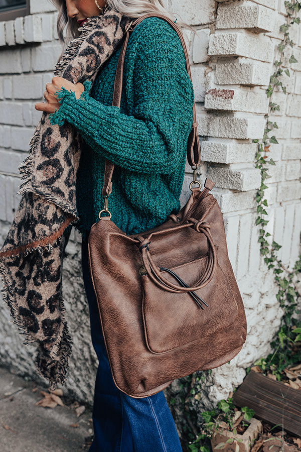 Evening Escape Tote In Light Chestnut