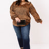 Leopard Wishlist Shift Top In Camel Curves Image - 1
