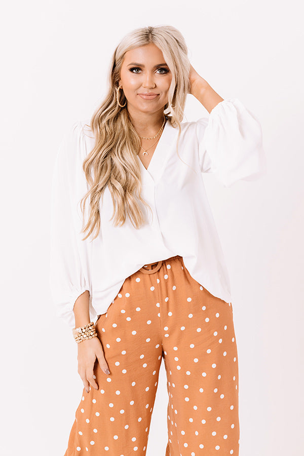 The City Life Shift Top In White