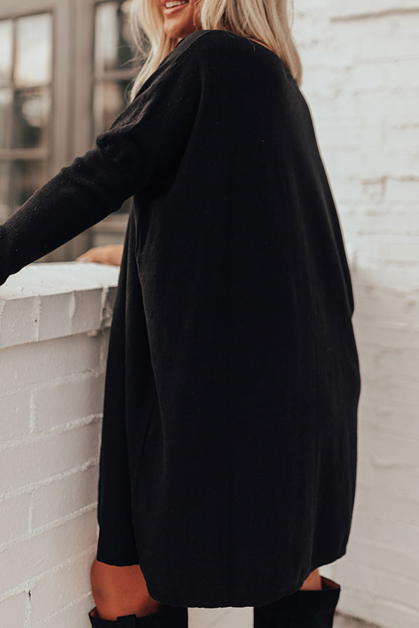 Caught Up In Colorado Sweater Dress In Black Image - 1