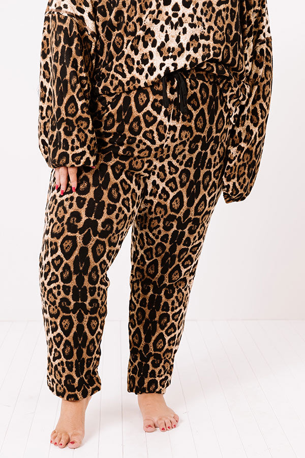 Wildest Wishes Leopard Joggers Curves