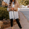 Hello, Harvard Colorblock Cardigan In Iced Latte Image - 1