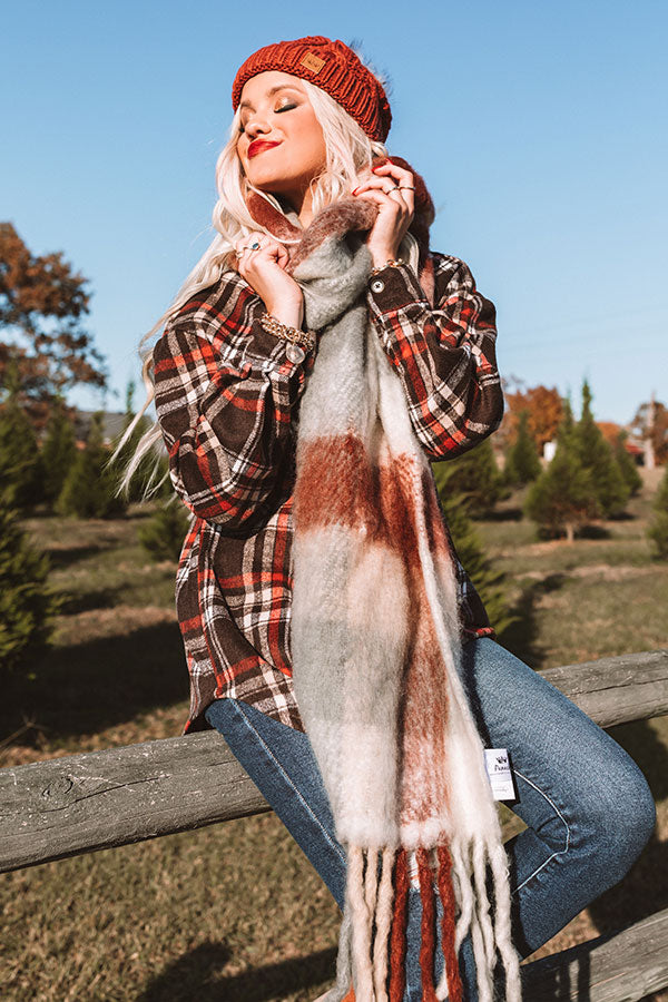 Next Chapter Plaid Scarf