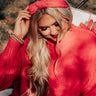 Adore More Corduroy Headband in Red Image - 1