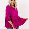 Happy Montage Babydoll Top Image - 1