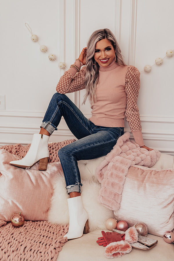 Cocktail Meetup Top In Blush