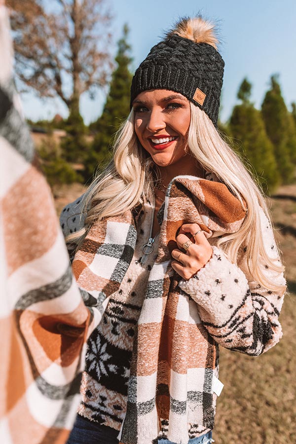Warm And Snuggly Plaid Scarf
