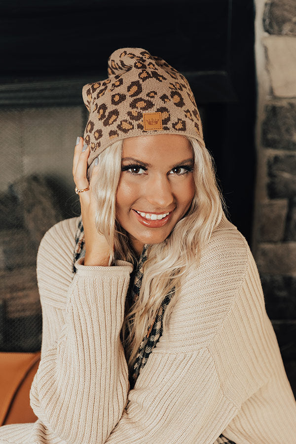 Let It Snow Leopard Beanie