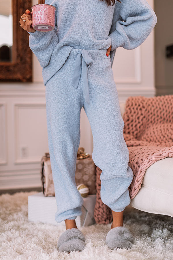 Infinitely Cozy Joggers In Blue