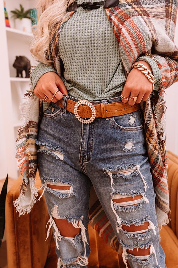 Make It Exclusive Belt In Camel