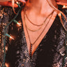 Kendra Scott Jack Vintage Gold Multi Strand Necklace in Charcoal Gray Crystal Image - 1