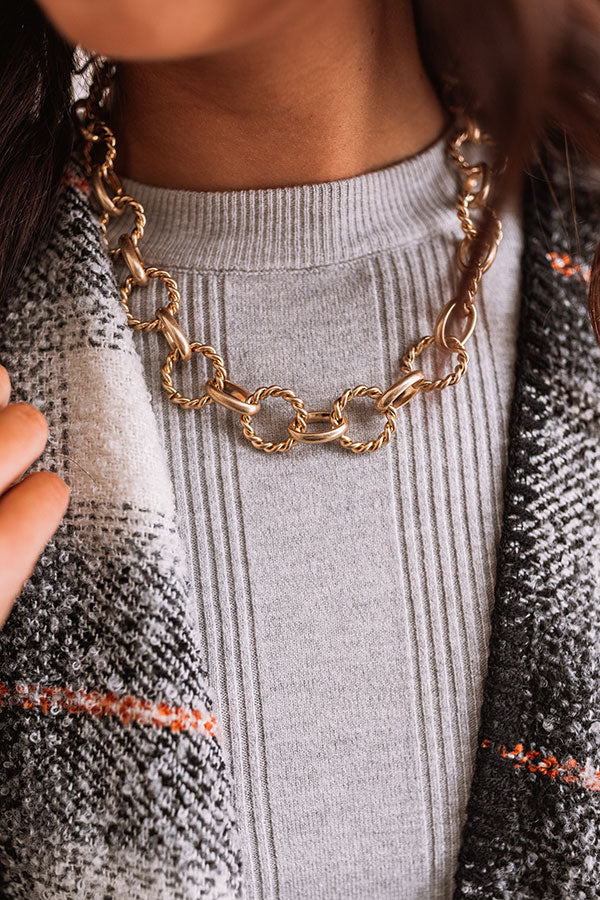 Chic And Showstopping Chain Link Necklace