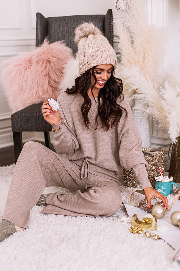Call It A Day Shift Sweater In Taupe