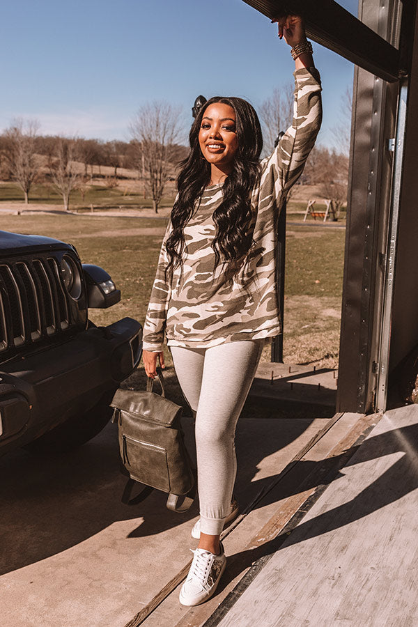 Follow The Light Camo Top
