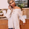 Kiss List Waffle Knit Top In White Image - 1