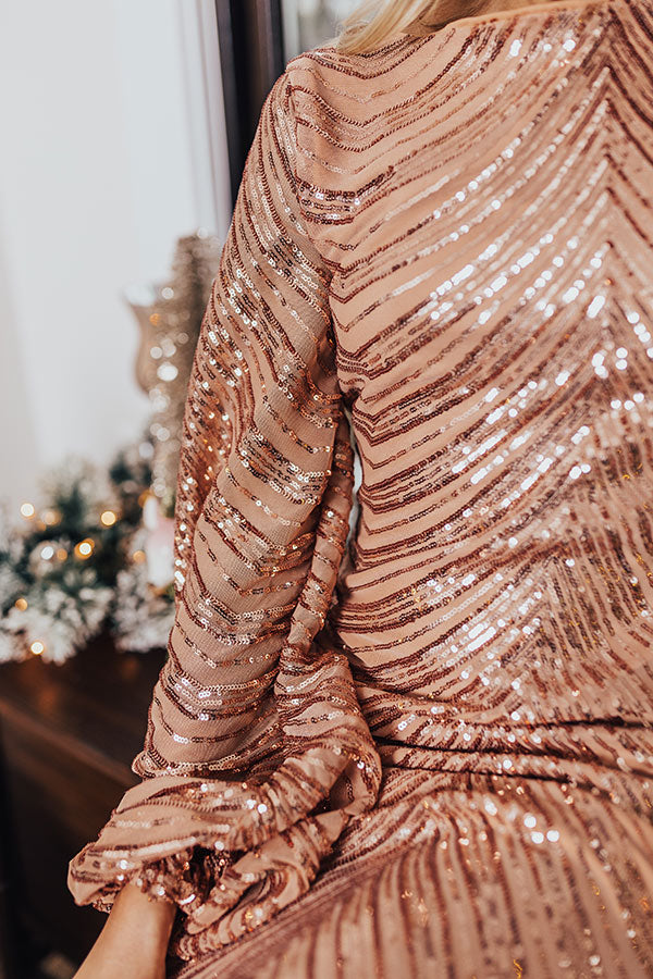 Grand Gala Sequin Dress In Rose Gold Impressions Online Boutique Grand Gala Sequin Dress In Rose Gold Impressions Online Boutique