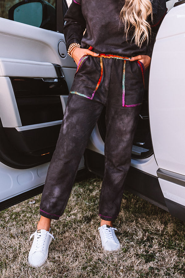 Travel Tip Joggers In Black