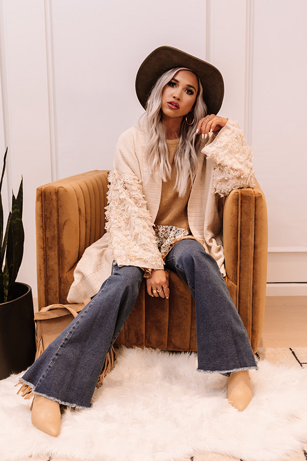 Heartfelt Goodbye Fringe Cardigan