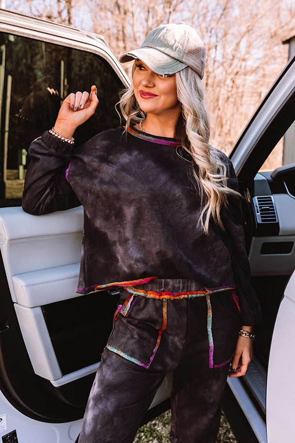 Travel Tip Sweatshirt In Black