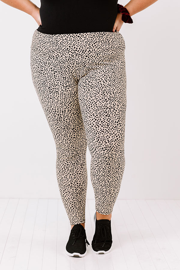 Lady Of Leisure Cheetah Print Legging Curves