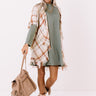 Chic Checklist Plaid Poncho In Ivory Image - 1