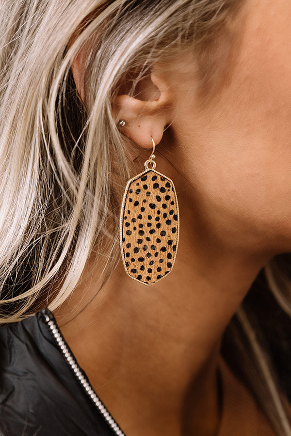 Tahoe Love Cheetah Print Earrings