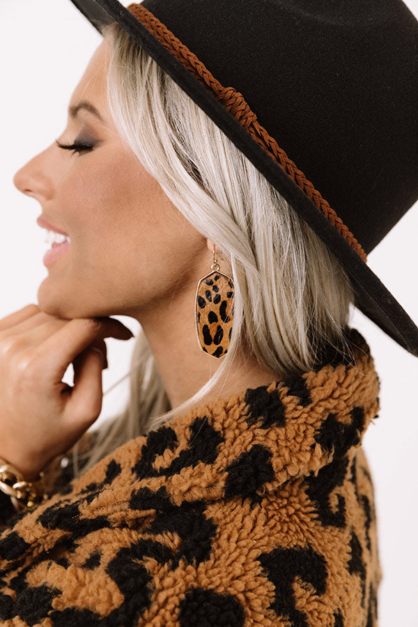 Tahoe Love Leopard Earrings