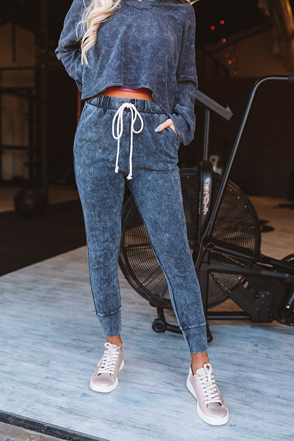 Coffee Over Crunches Knit Joggers Image - 1