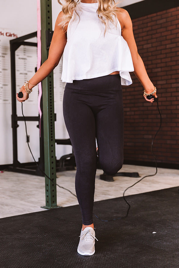 Barre Class Bombshell High Waist Legging In Vintage Black Image - 1