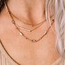 Kendra Scott Addison Triple Strand Necklace in Rose Gold Image - 1