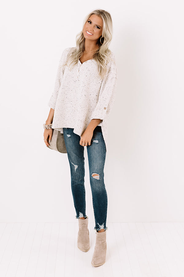Made With Love Knit Sweater In Ivory