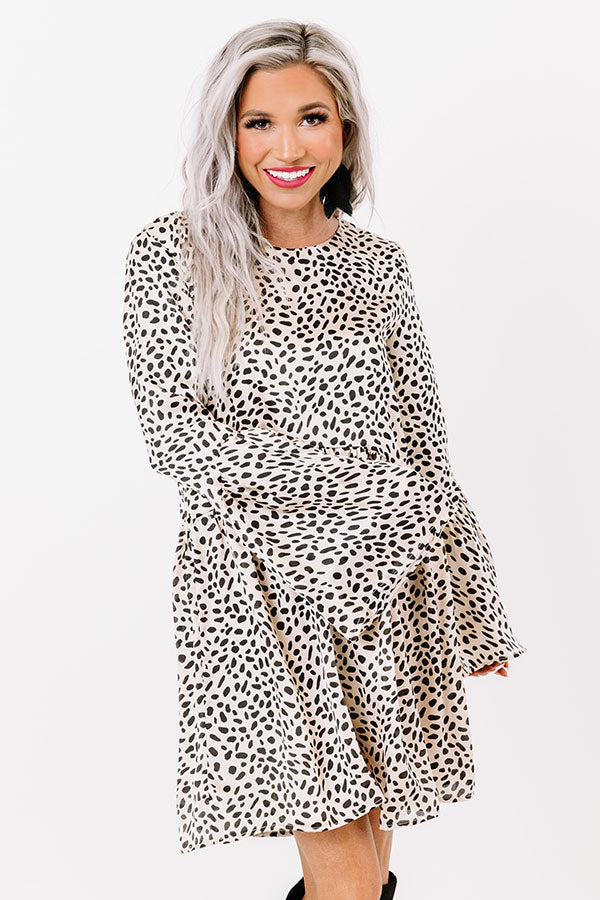 Best In Show Cheetah Print Babydoll Dress