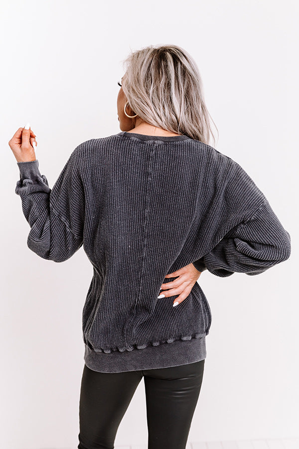 Secret Keeper Knit Sweater In Vintage Black Image - 1