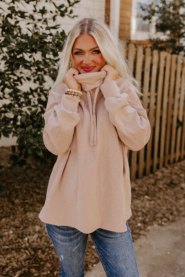 Cozy Perk Shift Sweater in Iced Latte