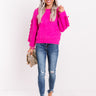 Stylist's Pick Eyelash Knit Sweater in Hot Pink Image - 1