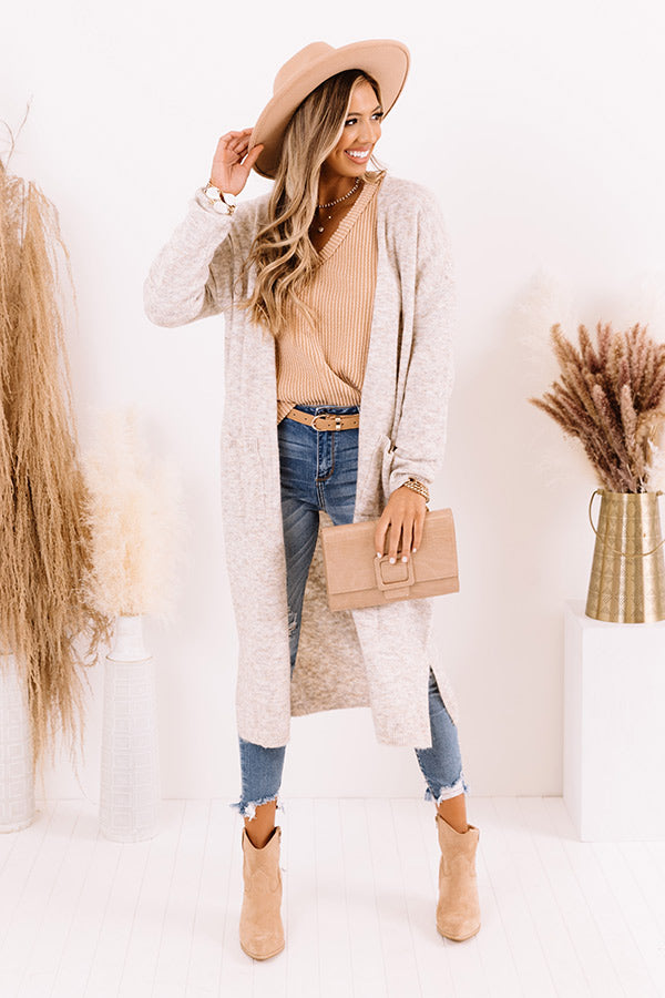 Brooklyn Views Duster Cardigan in Birch