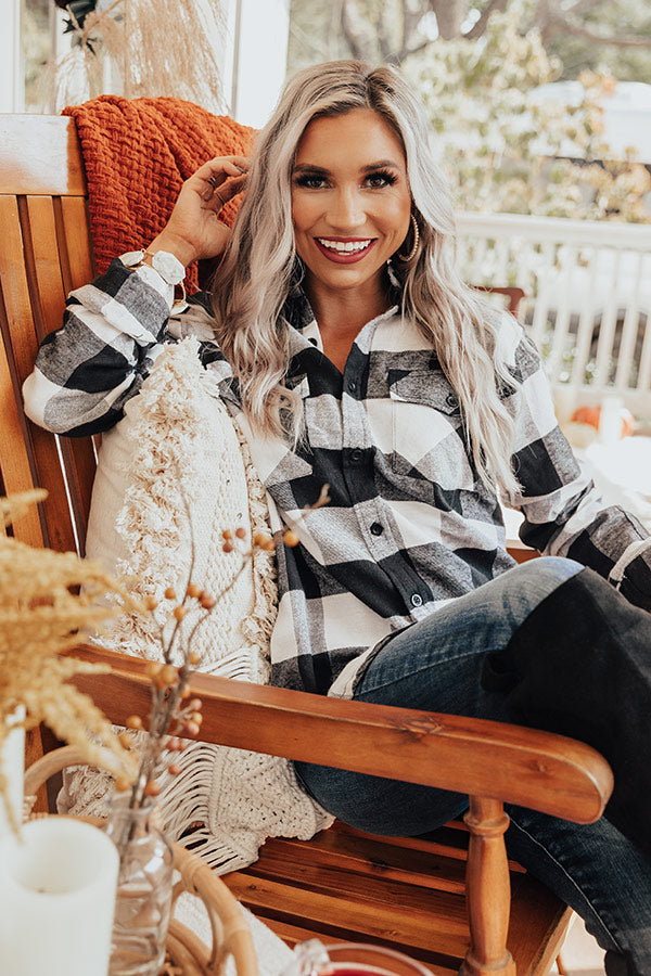 Cozy For Days Unisex Flannel in White