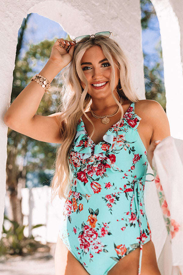 Bubbly In Bora Bora Floral One Piece Swimsuit