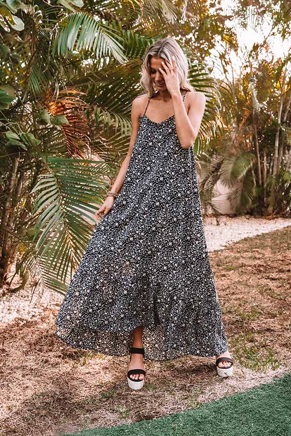 Slip Into Floral Maxi Dress