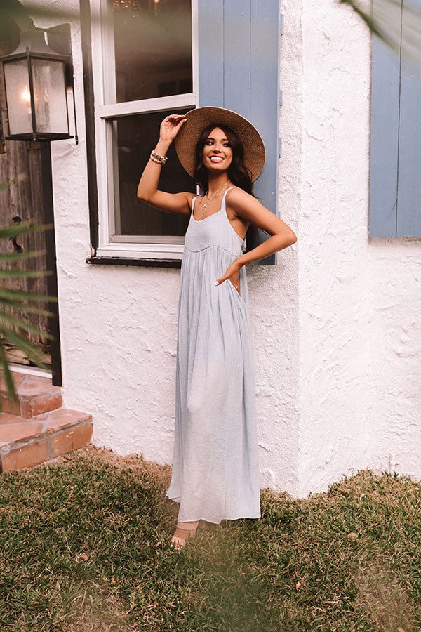 Heavenly Flow Maxi Dress in Sky Blue Heavenly Flow Maxi Dress in Sky Blue