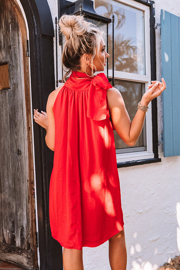 red dress friday Friday Night Glam Shift Dress in Red